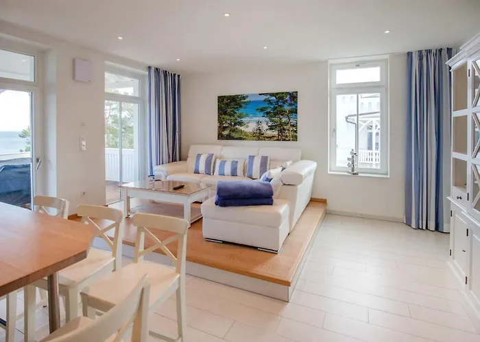Strandvillen Binz - Ferienwohnung Mit Meerblick, 2 Schlafzimmern Und Balkon Sv-008
